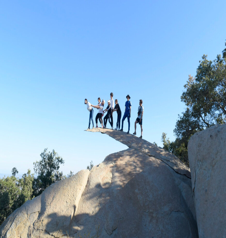 アメリカ　仲間と登ったポテト・チップ・ロック